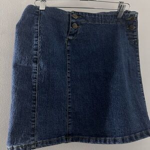 Classic A-Line Denim Skirt